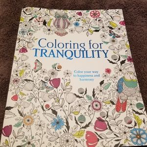 Coloring for Tranquility adult coloring book NEW